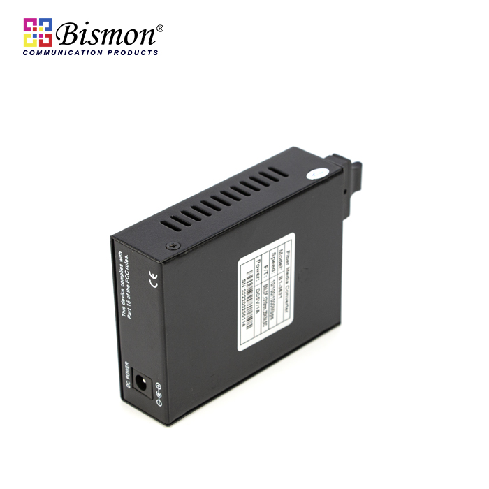 Media Convertor 10/100/1000BaseTX to 1000BaseFX,Dual fiber SC Port, SM,30KM